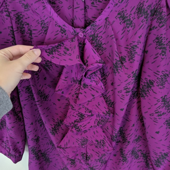 Urban Outfitters | Silence Noise Purple Blouse-E86 - Picture 3 of 6